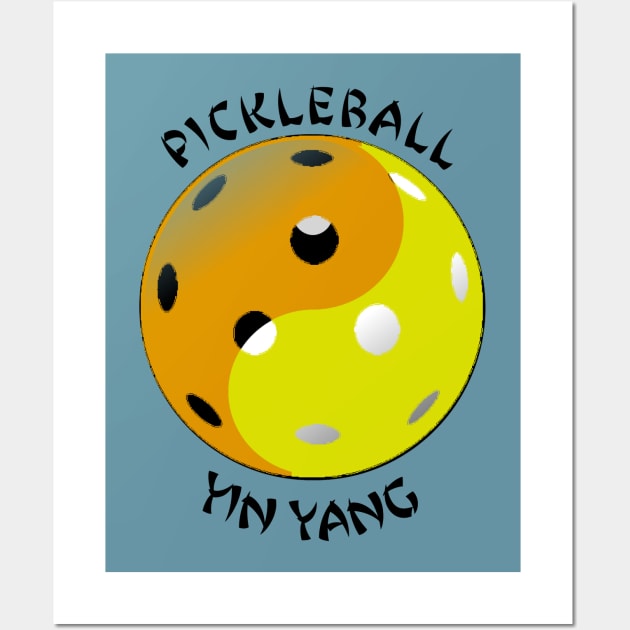 Pickleball Yin-Yang Wall Art by numpdog